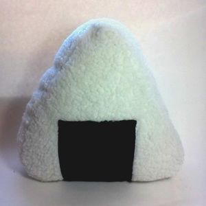 Sushi pillow Onigiri 9 x 9 x 9 inches Emoji.